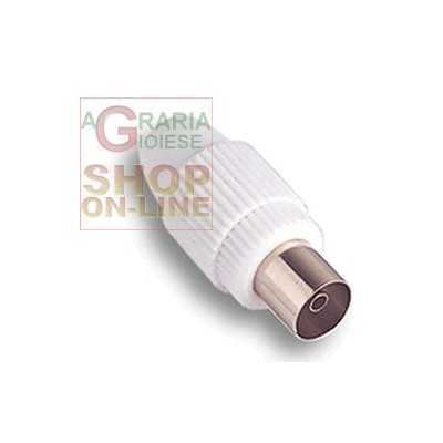 FME ART.32.020 PRESA COASSIALE DIRITTA PER CAVO ANTENNA TV MM.