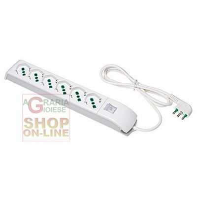 FME ART. 410200 MULTI-SOCKET FIDO 6P BY-PASS WITH SCHOKO AND