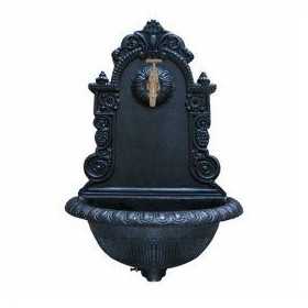 WALL FOUNTAIN IN CAST IRON ANTIQUE GRAY COLOR WITHOUT TAP