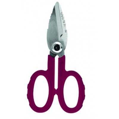 SCISSORS FOR ELECTRICIANS WITH LARGE HOLE BLADES