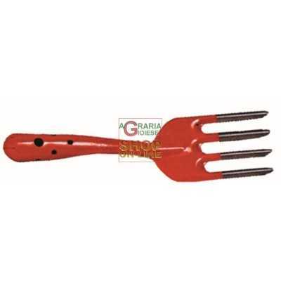 FORK IN PAINTED STEEL WITH 4 TEETH ITEM G509 / 2