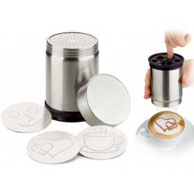 FOREVER SPARGICACAO DECORATES CAPPUCCINO IN STAINLESS STEEL