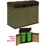 VIGOR GARDEN TRUNK DOUBLE OPENING WASTE BIN DOOR cm.