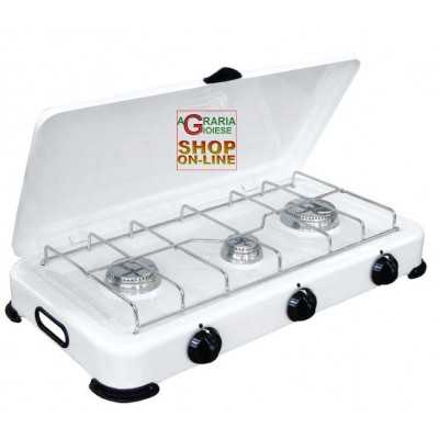 3 BURNERS GAS STOVE WITH LID