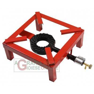 STOVE WITH GAS BURNER FRAME IN PAINTED STEEL CM. 40 X40 LIGHT
