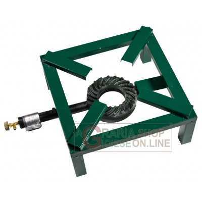 STOVE WITH GAS BURNER FRAME IN PAINTED STEEL CM. 40x40