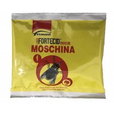 Fortecid granular insecticide bait for flies with sexual