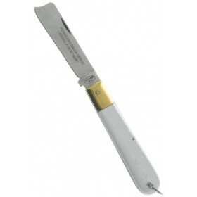 Fraraccio coltello permesso della legge manico bianco cm. 15