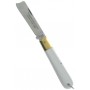 Fraraccio coltello permesso della legge manico bianco cm. 15
