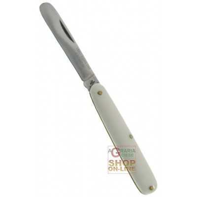 FRARACCIO KNIFE RASOLINO CATANESE WHITE HANDLE BOMBATO CM. 17