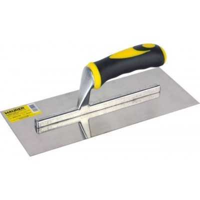 FRATTONE IN ACCIAIO LISCIO CON MANICO GOMMA CM. 28X12 