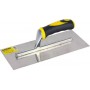 SMOOTH STEEL TROWEL WITH RUBBER HANDLE CM. 28X12