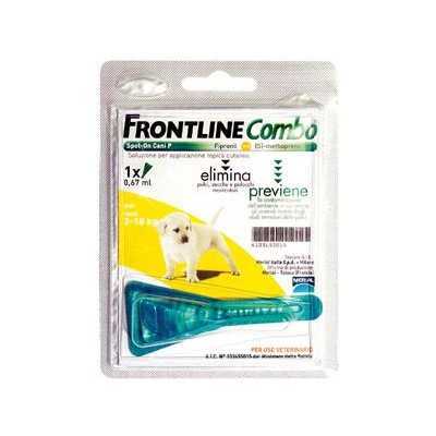 FRONTLINE PESTICIDE FLEAS TICKS COMBO FOR PUPPIES 2 - 10 KG.