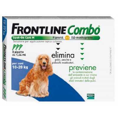 FRONTLINE PESTICIDE FLEAS TICKS COMBO SPOT-ON 10 - 20 KG.
