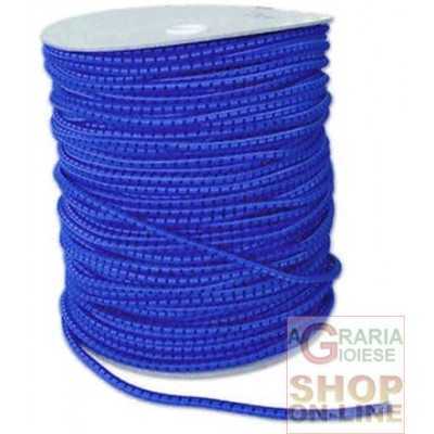 FUNE ELASTICA MM. 8 DI COLORE BLU MT. 200 