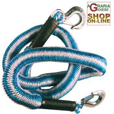 ELASTIC TOW ROPE WITH 2 HOOKS