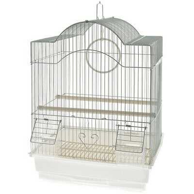 CAGE FOR CANARIES MODEL BIELLA CM. 35x28x46h. WHITE COLOR