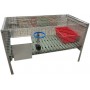 CAGE FOR FATTENING RABBITS WITH ANTITOPO NET CM.100