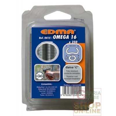 GALVANIZED HOOKS FOR NET MM. 16 CONF. 100PCS