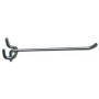 DOUBLE HOOK FOR PERFORATED PANELS CM. 20