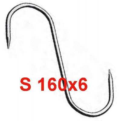 GANCIO PER MACELLAIO A S MM. 160x6 