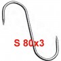 GANCIO PER MACELLAIO A S MM. 80X3 