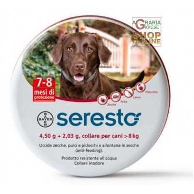 BAYER SERESTO PESTICIDE COLLAR FOR DOG SUPERIOR KG. 8