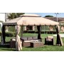 GAZEBO CON STRUTTURA IN ALLUMINIO ADVENTURE MT.3X4 