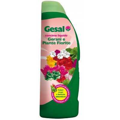 GESAL LIQUID FERTILIZER FOR GERANIUMS AND FLOWERING PLANTS LT. 1