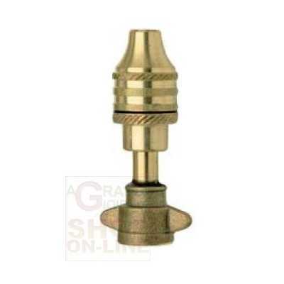 GETTO POLVERIZZATORE UNIVERSALE OTTONE REGOLABILE CORTO 