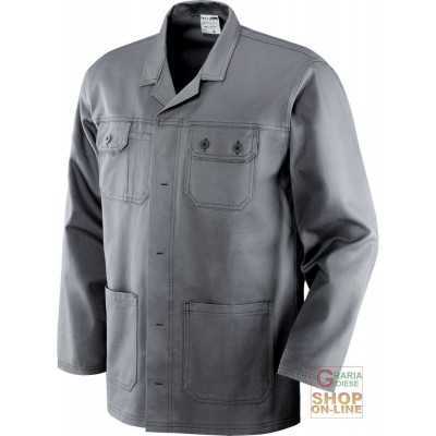 JACKET 100% SANFORIZED COTTON GR 250 MULTI-POCKETS SEAMS IN