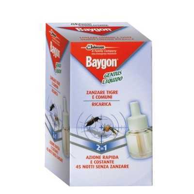 BAYGON GENIUS INSETTICIDA ZANZARE RICARICA LIQUIDA 45 NOTTI 