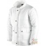 GIACCONE NYLON CON MANICHE STACCABILI COLORE BIANCO TG S M L XL