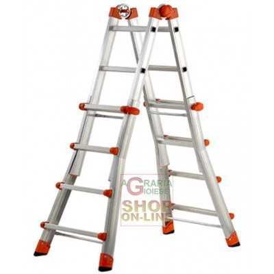 GIERRE PEPPINA EXTENDABLE TELESCOPIC LADDER GIANT EN131 KG. 150