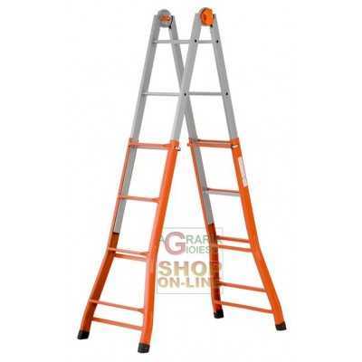 GIERRE PEPPINA EXTENDABLE TELESCOPIC LADDER MEDIUM STEEL