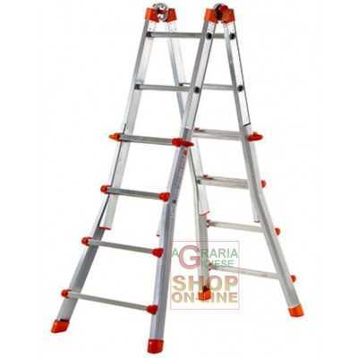 GIERRE PEPPINA MEDIUM EXTENDABLE TELESCOPIC LADDER ACAL100 KG.