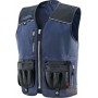 VEST 60% COTTON 40% POLYESTER POLYESTER REINFORCEMENTS BLUE
