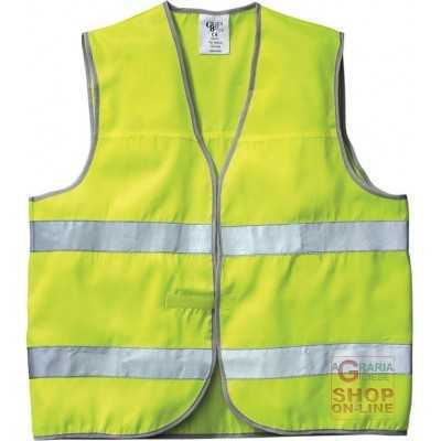 HIGH VISIBILITY VEST IN POLYESTER WITH REFLECTIVE BANDS EN 471