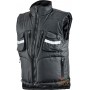 GILET IN POLIESTERE PVC CON PORTABADGE COLORE NERO TG S XXL 