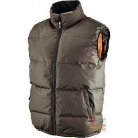 VEST IN POLYESTER PVC PADDED BROWN COLOR TG S XXL