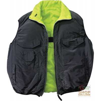 REVERSIBLE VEST 100% NYLON COLOR BLACK YELLOW TG ML XL XXL