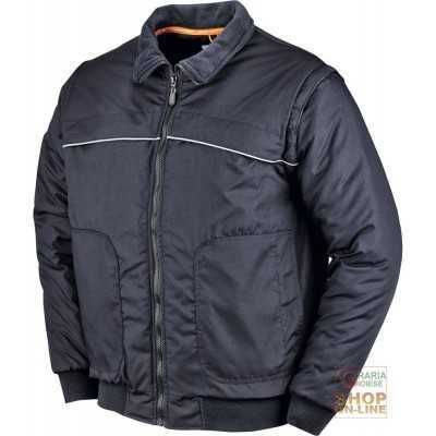 POLYESTER COTTON JACKET WITH DETACHABLE SLEEVE BADGE HOLDER