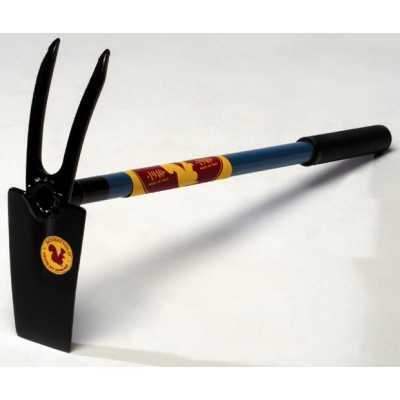 JUDGES RECTANGULAR HOE WITH BIDENT STEEL HANDLE FOR NURSERIES