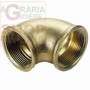 FEMALE ELBOW IN YELLOW BRASS ART. 90 GR. 3/4