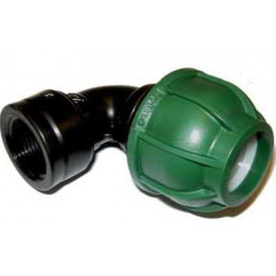 FEMALE ELBOW BLACK TUBE 20X3 / 4