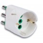 SCHUKO ADAPTER ART. 82.600 10A WITH MADE IN ITALY EARTH