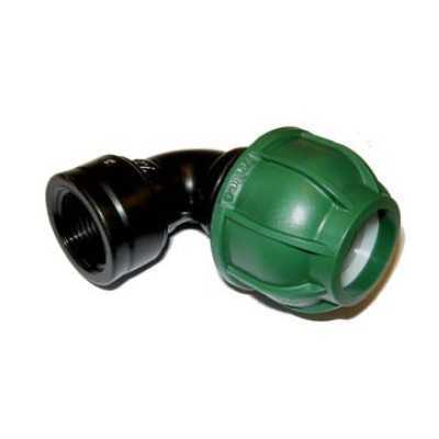 FEMALE ELBOW BLACK TUBE 40X1-1 / 4