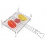 DOUBLE ROUNDED GRILL IN CHROMED STEEL WIRE WITH FEET CM. 27x37