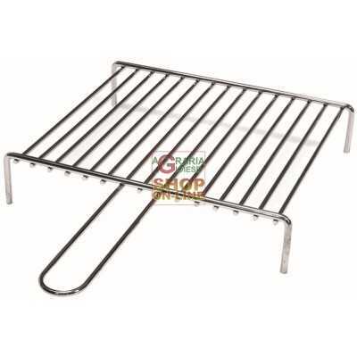 CHROME-PLATED STEEL GRID IN ROUND 400X350 MM