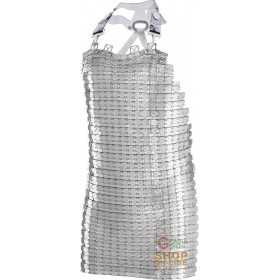 REVERSIBLE ANTI-FOG APRON 100% STAINLESS STEEL SIZE 55X70 CM